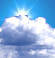 mostly cloudy -  light drizzle 