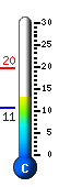 Currently 13.7�C, Max: 19.7�C, Min: 10.7�C