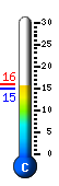 Currently 15.2�C, Max: 16.0�C, Min: 14.9�C