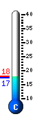 Currently 17.4�C, Max: 18.0�C, Min: 17.4�C