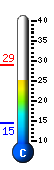 Currently 27.2�C, Max: 28.8�C, Min: 14.5�C
