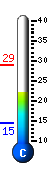 Currently 28.8�C, Max: 30.5�C, Min: 16.8�C